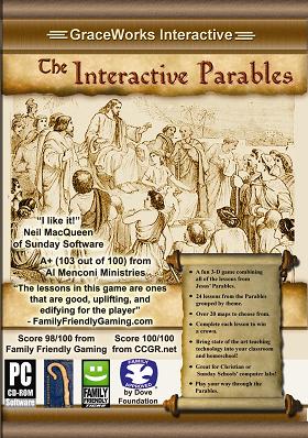 DVD case graphic of Interactive Parables